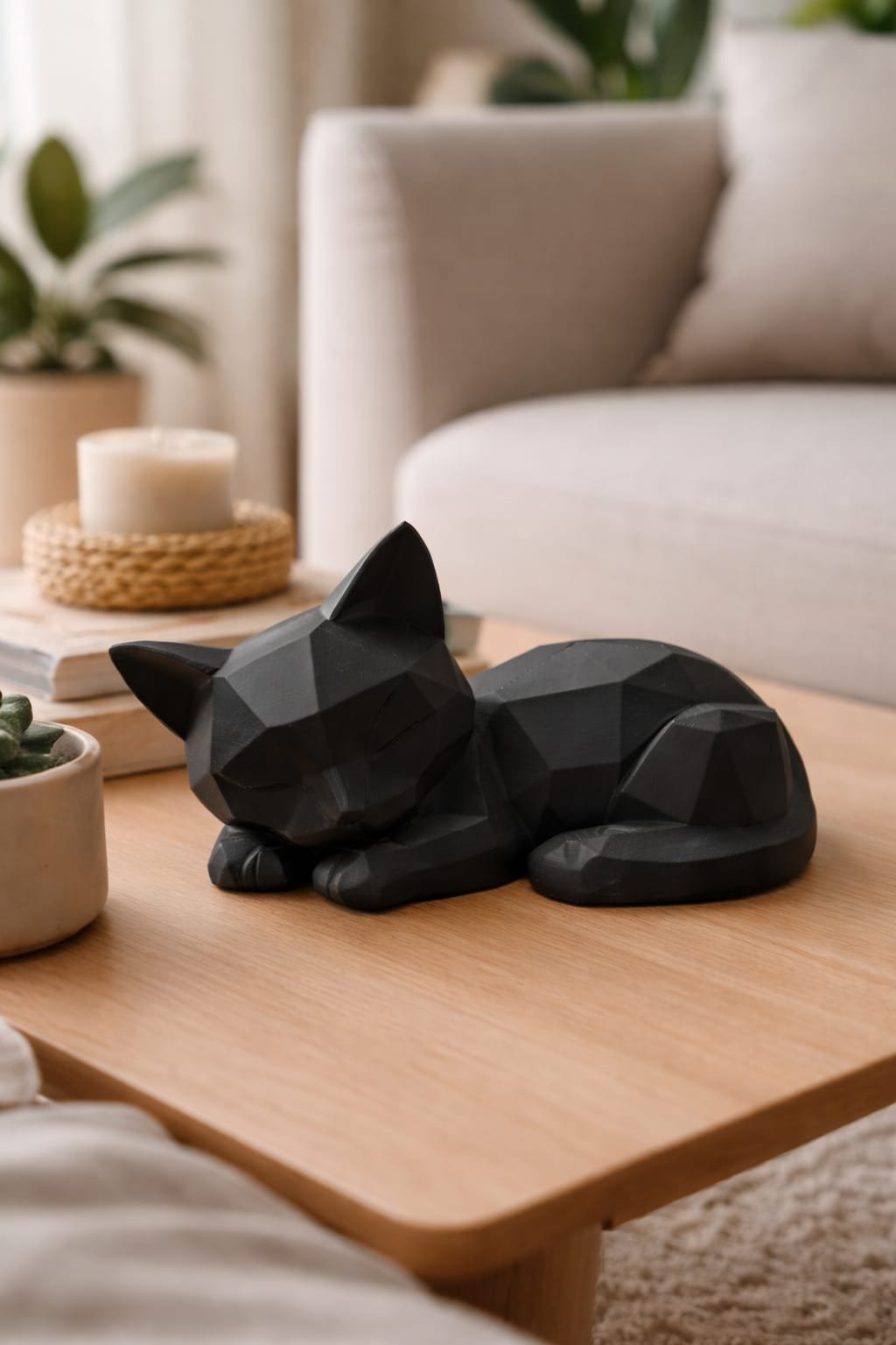 Gatinho Minimalista  dormindo