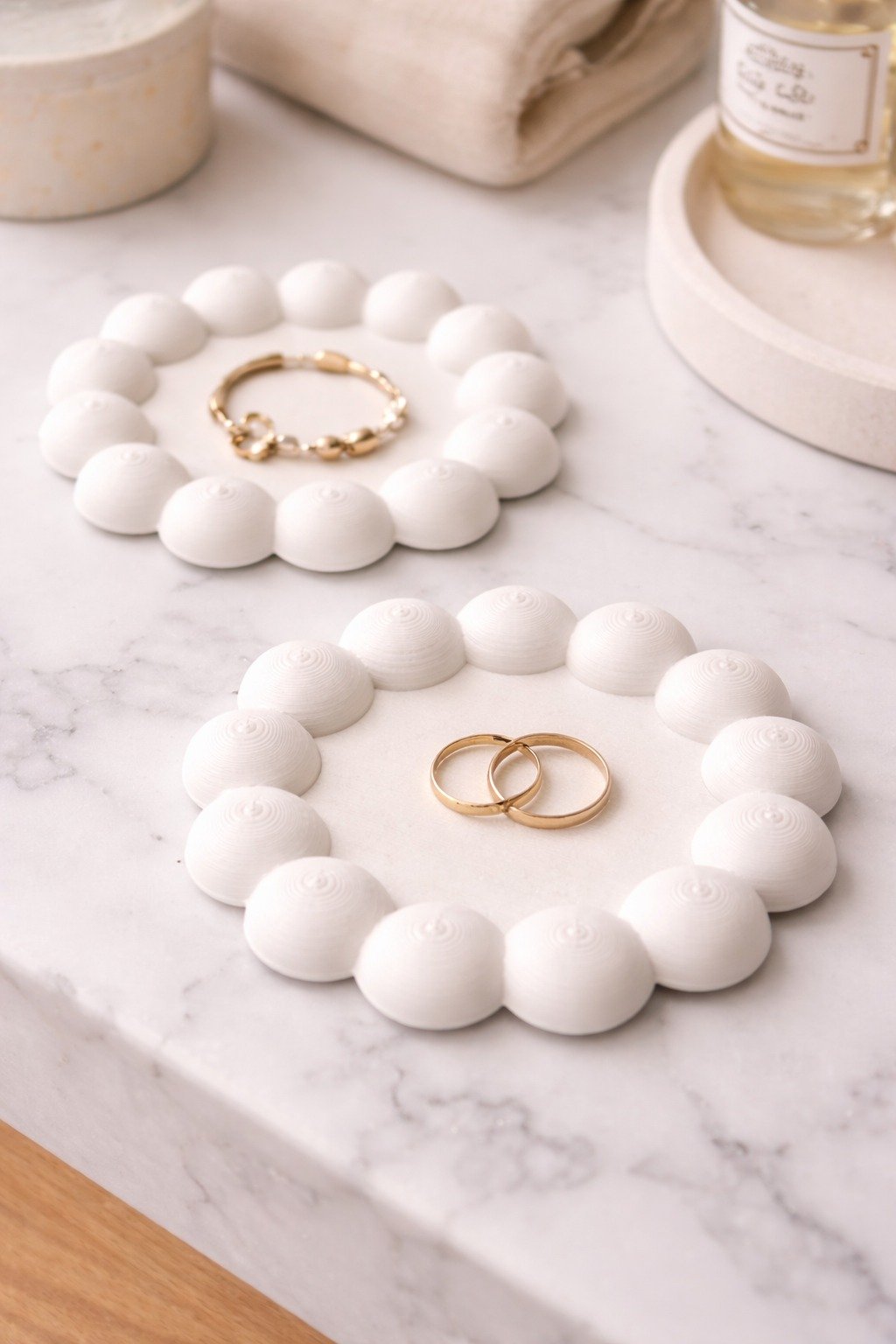 Porta Acessórios Flor Decorativa - 2 unidades